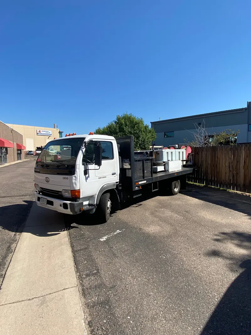 2002 U.S. Jetting 4025-600 Dual-Reel Truck-Mounted Jetter On Nissan Ud 1200 Chassis 1