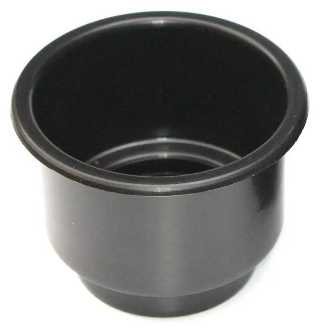 3-5/8" Black Jumbo Cup Holder Insert For Rvs, Boats, Trucks, Pool Tables, And Sofas 1