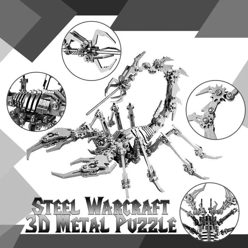 3D Steel Metal Puzzle – Warcraft-Themed Assembly Challenge 1