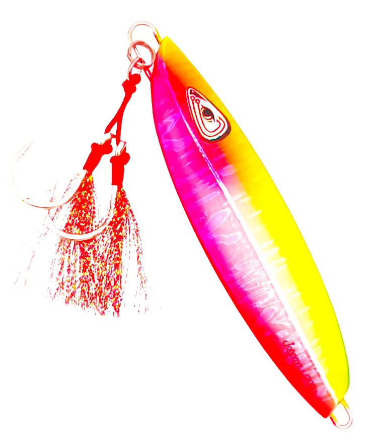 4-Sided Watermelon Glow Slow-Pitch Jig For Targeted Tuna Action 1