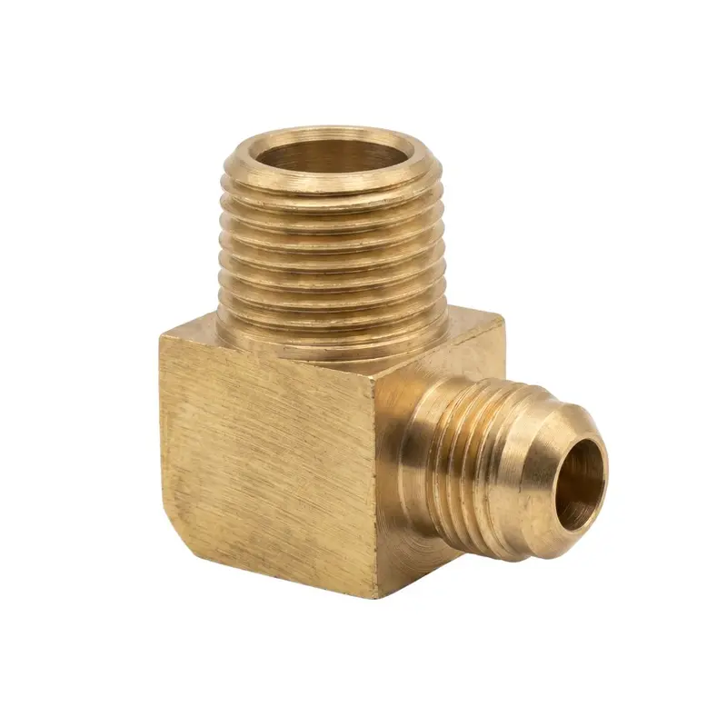 90-Degree Extruded Fitting: 1/2 Bsp Male To 3/8 Sae Flared Male 1