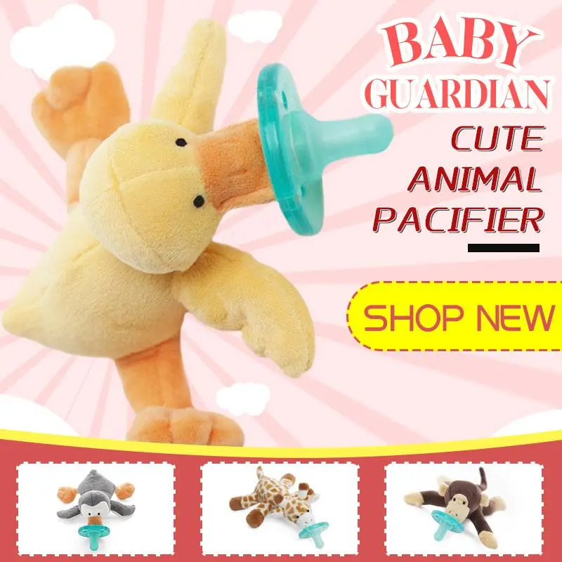 Adorable Animal-Shaped Pacifier With Safety Guard For Babies 1