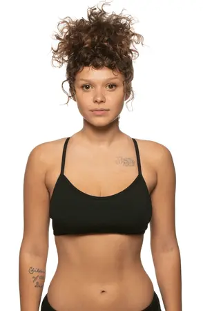 Adrian Black Bikini Top – Sleek Matte Fabric & Supportive Fit 2