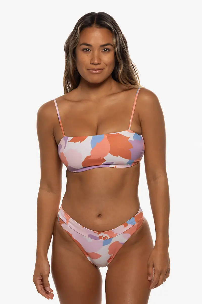 Alanna Mid-Rise Bikini Bottom In Polynesia Motif 1
