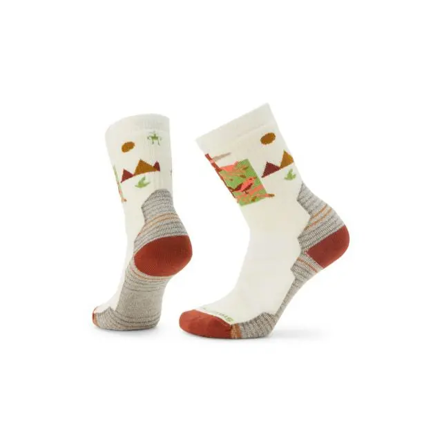 Alpine Perch Hiking Crew Socks – Full Cushion Adventure Design 1
