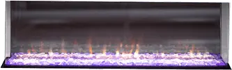 Ambe 49" Multi-Function Electric Fireplace With Flame Effects 1