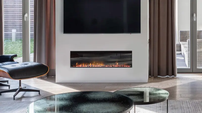 Ambe Linear Deep 50-Inch Slim Electric Fireplace 1