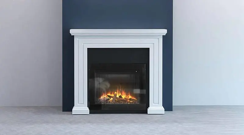 Ambe Square 30-Inch Electric Fireplace Mantel Shelf Assembly 1