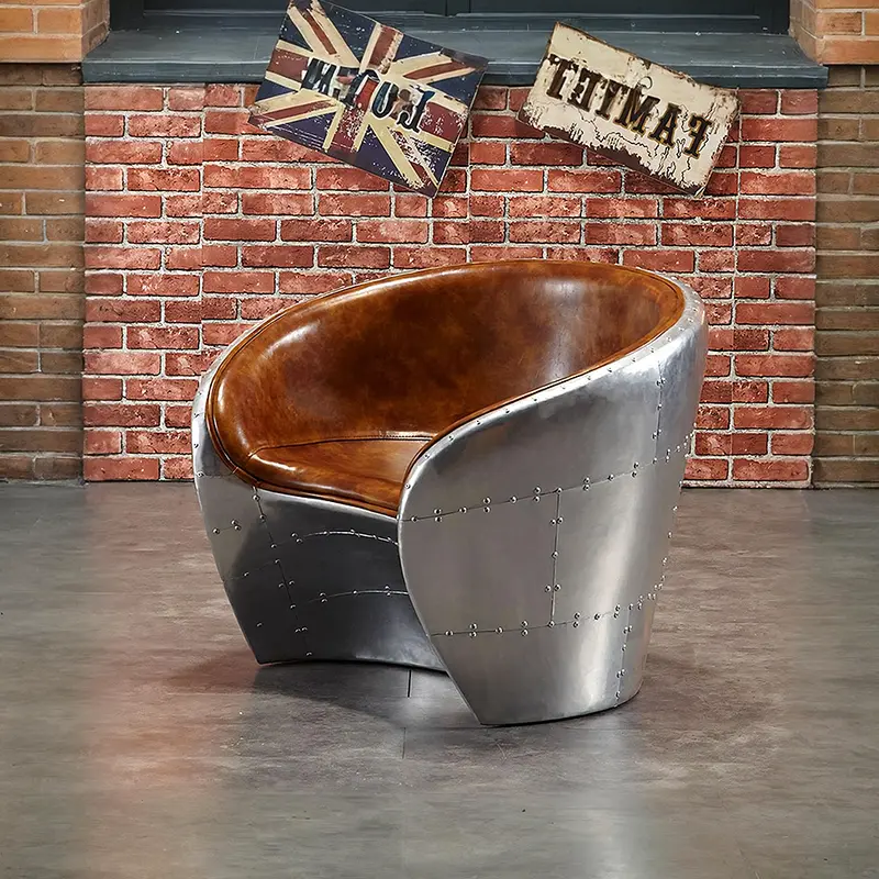 Aviator Pilot Armchair – Retro-Inspired Loft Lounge Chair 1