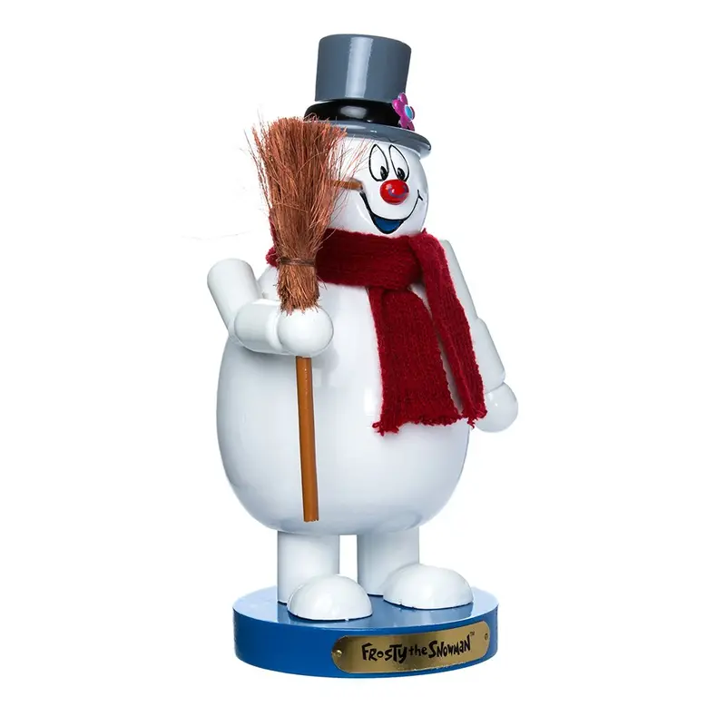 Battery-Powered Frosty The Snowman Nutcracker – Kurt Adler 10" Wooden Holiday Sculpture 1
