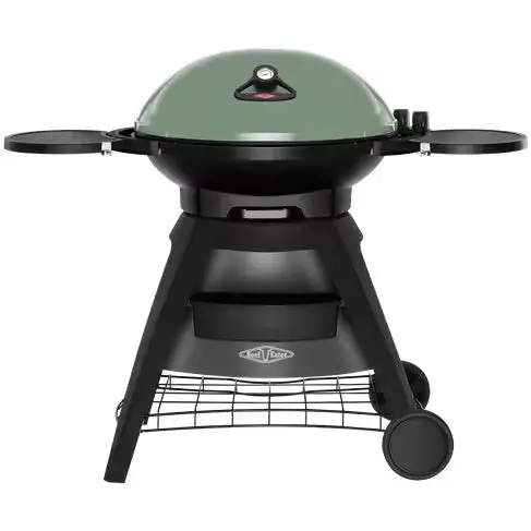Beefeater Bigg Bugg Mobile Bbq Cart – Eucalyptus Green With Stand 1