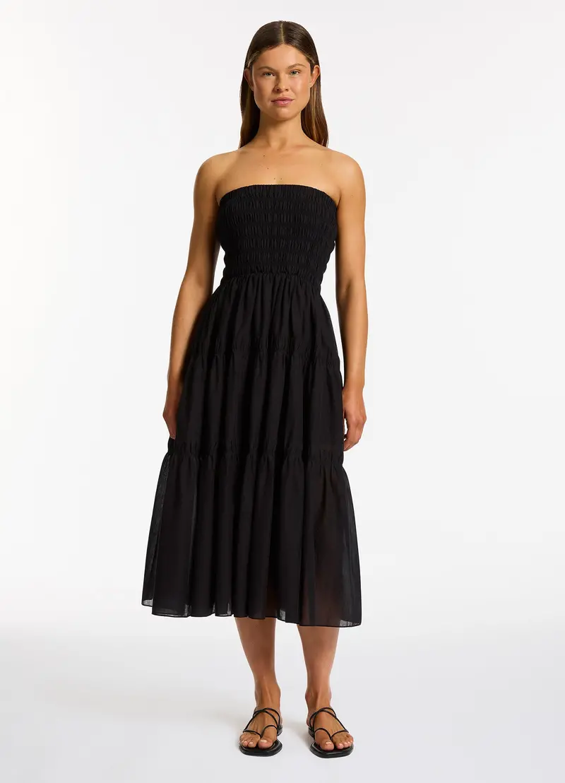 Black Convertible Maxi Dress For Travel And Vacation 1