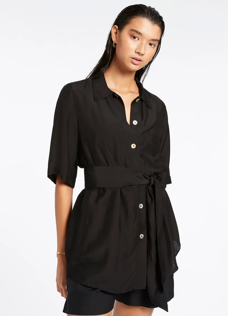 Black Jetset Short-Sleeve Shirt 1