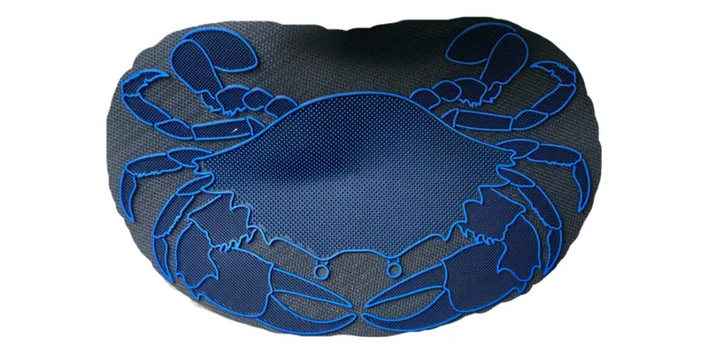 Blue Claw Crab-Themed Non-Slip Door Mat For Boats And Indoor Use 1