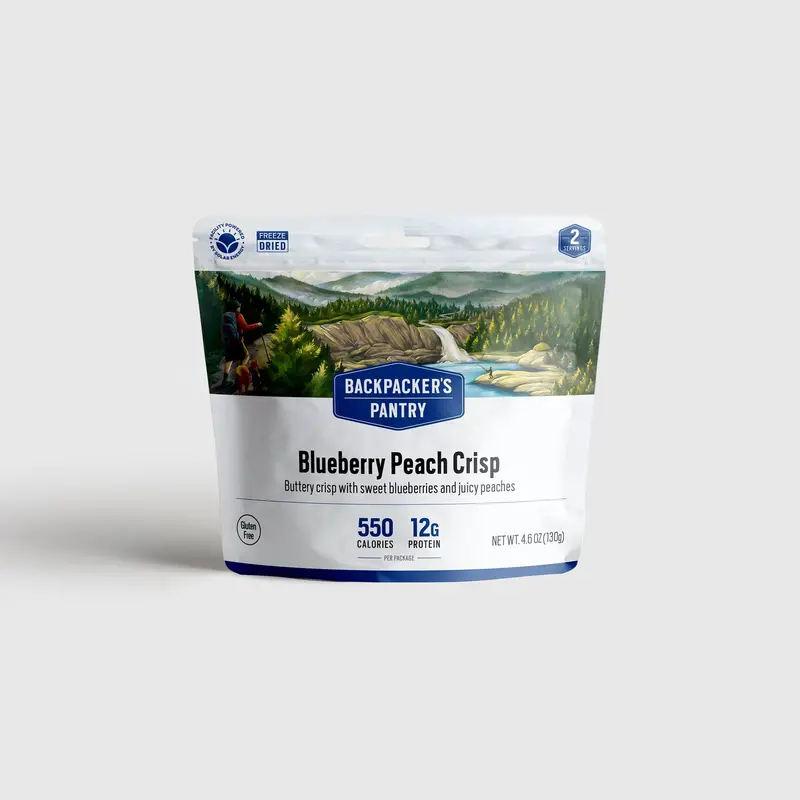 Blueberry Peach Crisp Baked Dessert 1