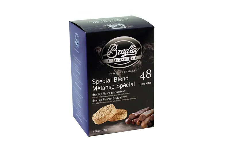 Bradley Special Blend Wood Bisquettes – 48-Pack 1