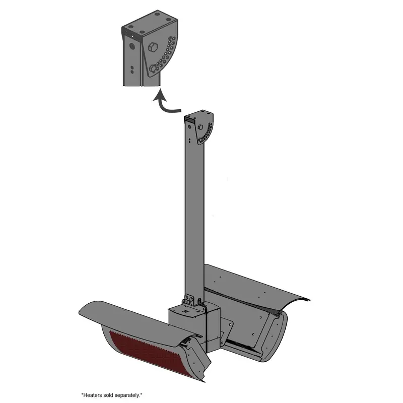 Bromic Tungsten Ceiling-Mount Pole Kit – Adjustable Lengths 1