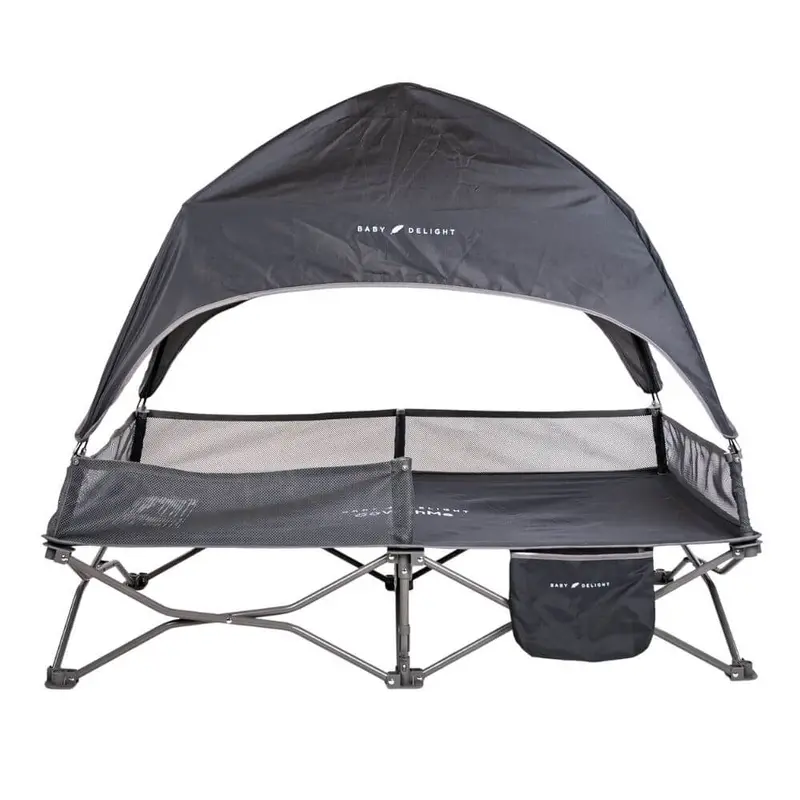 Bungalow Deluxe Travel Cot With Mesh Sides & Carry Bag 1