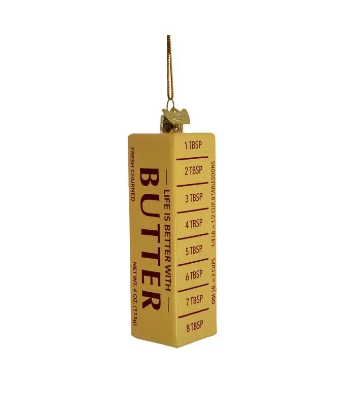 Butter-Shaped Holiday Ornament By Noble Gems™ 1