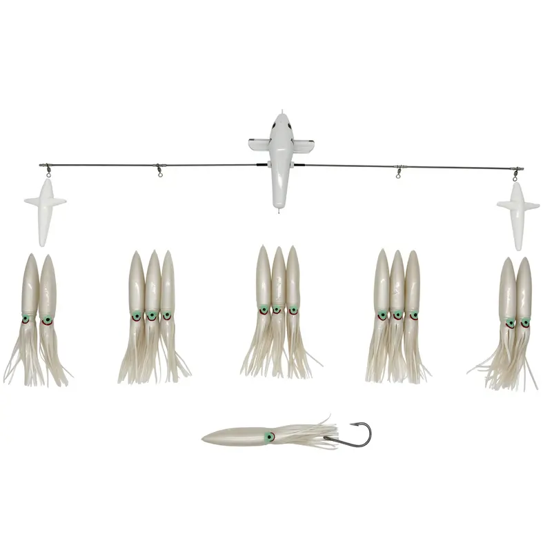 Carlson Offshore 36-Inch Splash Bar Trolling Rig With 11-Inch Fuku Squid 2