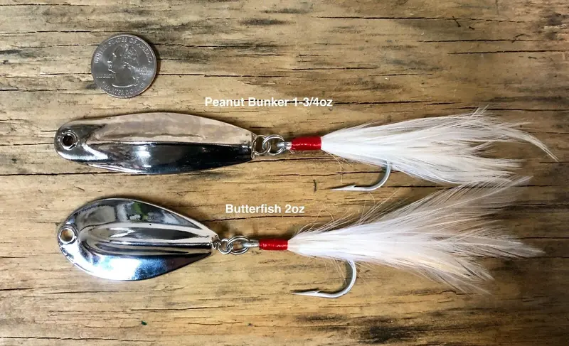Charlie Graves Lures Combo Pack: Peanut Bunker (1.75 Oz) + Butterfish (2 Oz) 1