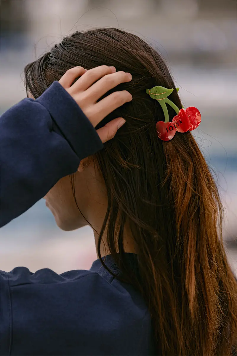 Cherry-Shaped Hair Clip For Everyday Style 1