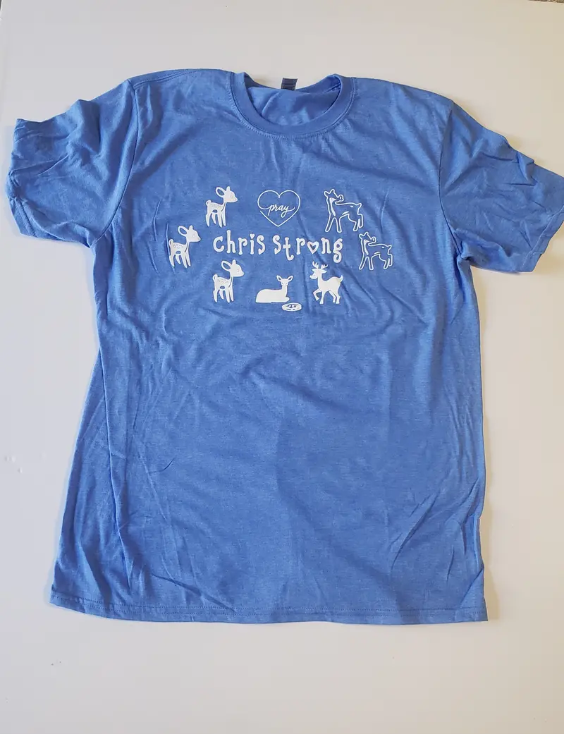 Chris Strong #Outofthevalley Premium Cotton T-Shirt – Navy Blue 1