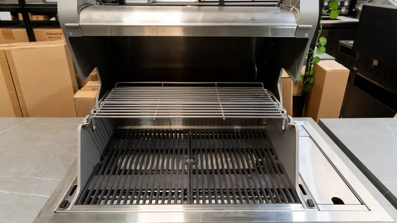 Clearance: Crossray Mini Outdoor Kitchen — 2-Burner Gas Grill + Single Fridge Unit 1