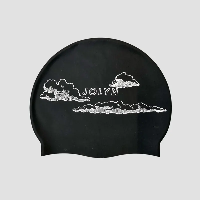 Cloud-Design Silicone Swim Cap – Lightweight & Stretchy 1