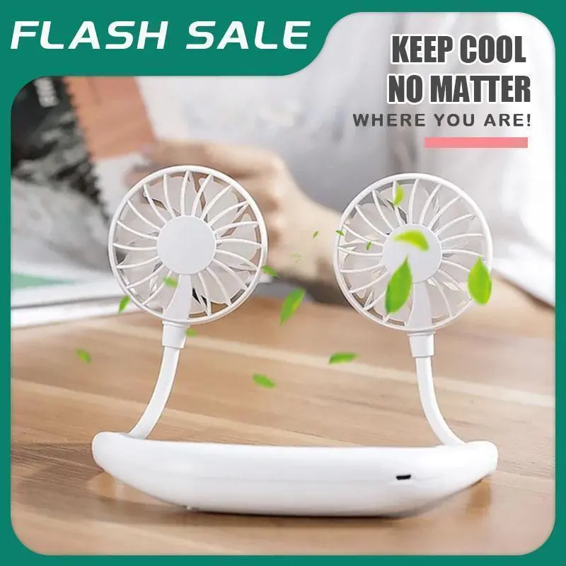 Compact Binaural Cooling Fan For Summer Comfort 1