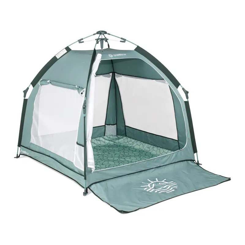 Compact Villa Portable Playard With Mesh Walls And Carry Bag 1
