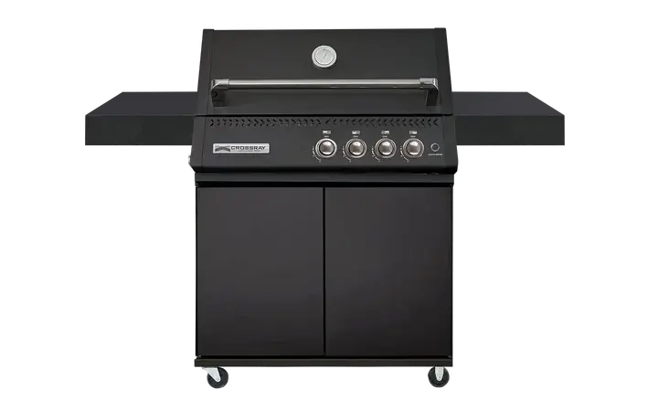 Crossray Xplor Black Gas Bbq With Rolling Trolley 1
