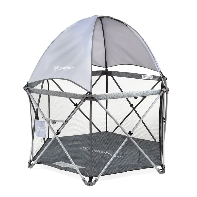 Deluxe Eclipse Travel Playard With Mesh Sides, Rocking Mode, And Carry Bag 1