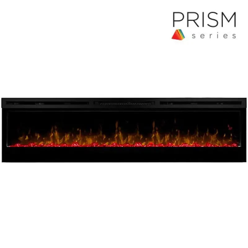 Dimplex 74" Wall-Mounted Prism Electric Fireplace With Lifelike Flames 1