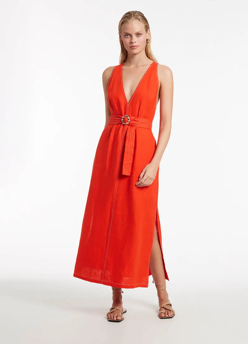 Fiamma Plunge-Stitch Mini Dress – Jetset Resort Wear 1