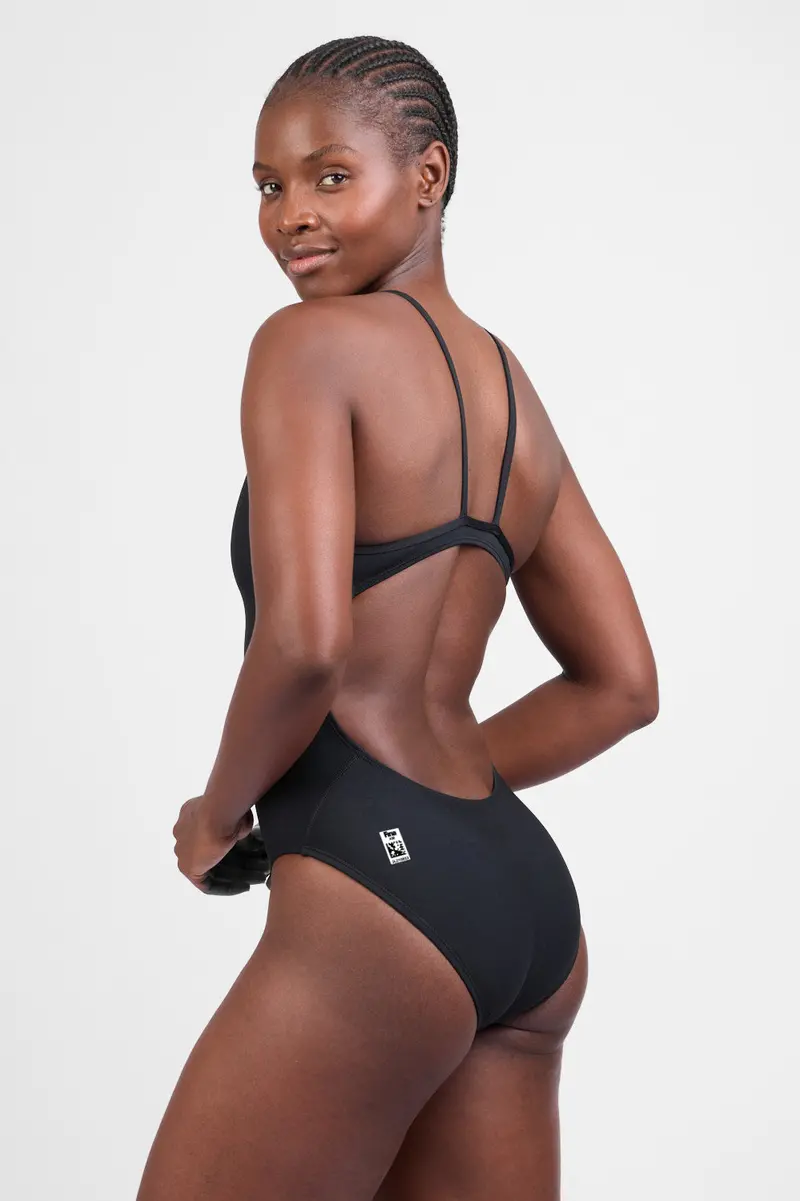 Fina-Approved Tiger Black One-Piece Swimsuit – Competition Ready 1
