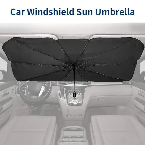 Foldable Car Sunshade – Uv-Blocking Heat Protection For Summer 1