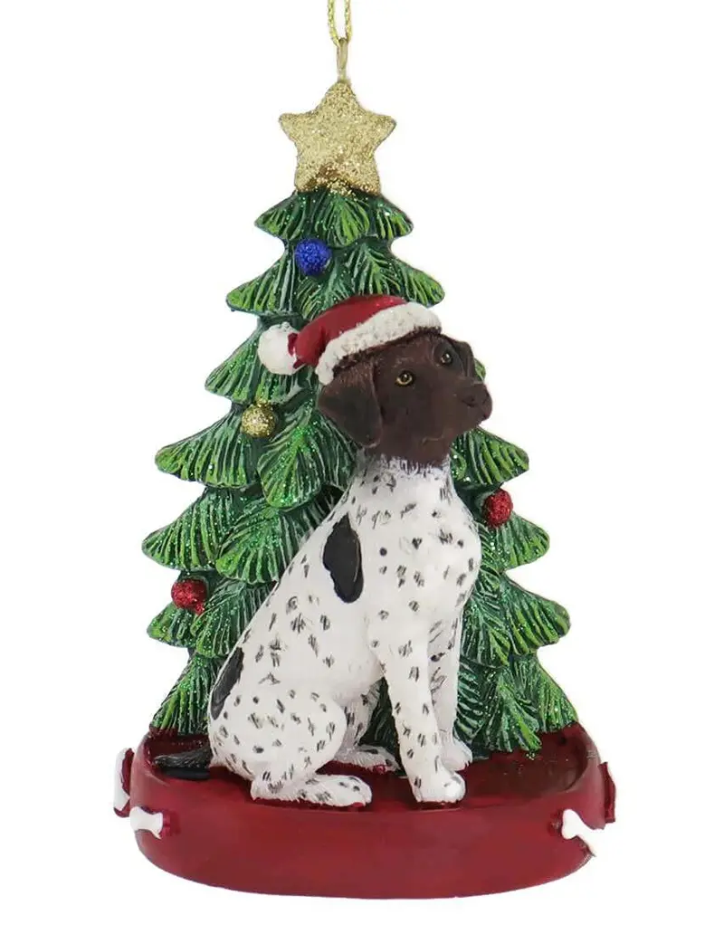 German Shorthaired Pointer Resin Ornament – Customizable Pet-Themed Tree Decor 1