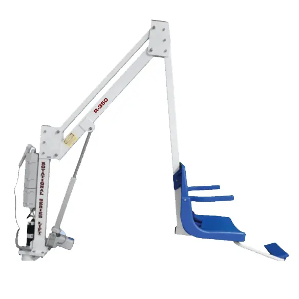 Global Pool Products R-350Mtr Rotational Ada Pool Lift – 350 Lb Capacity, No Anchor Installation 1