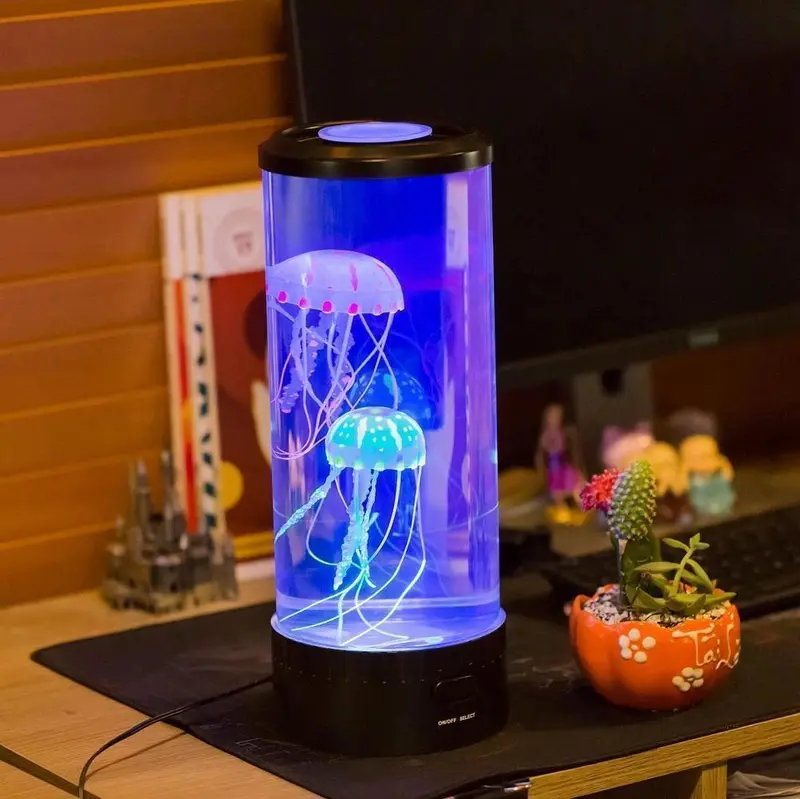 Glow-In-The-Dark Jellyfish Aquarium Lamp – Decorative Led Light 1