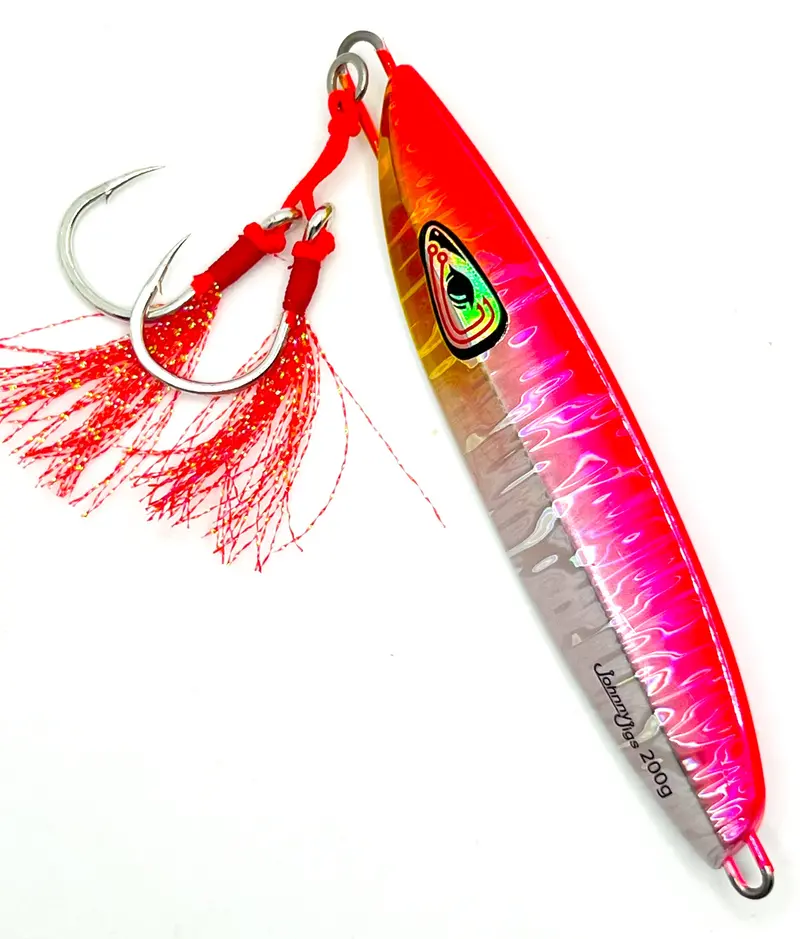 Guava-Colored 4-Sided Slow Pitch Jig 1