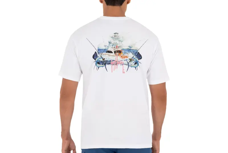 Guy Harvey Men'S Billfish Graphic Tee – Short-Sleeve, Bright White 1