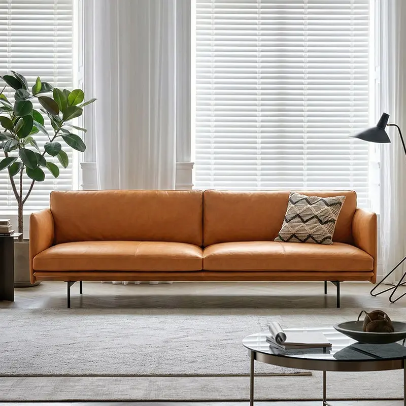 H81 Hamilton Sofa – Italian Genuine Leather Two- Or Three-Seater Lounge Couch 1