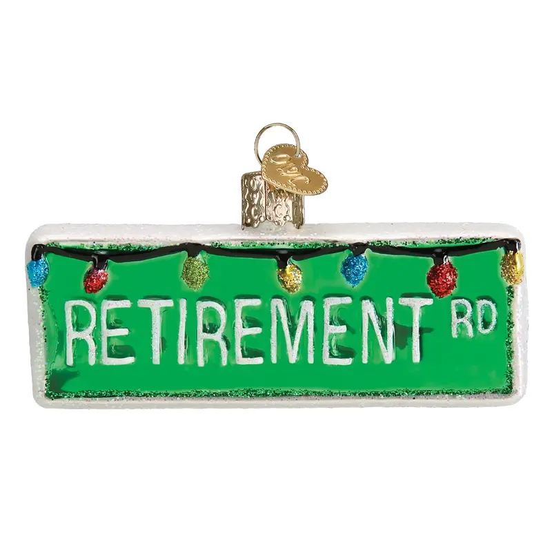 Happy Retirement Glass Ornament – Celebratory Handcrafted Holiday Tree Keepsake 1