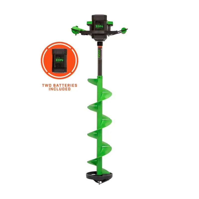 Ion Alpha Plus Electric Ice Auger – 8-Inch, Gen 3, 40V Lithium-Ion (Two Batteries Included) 1