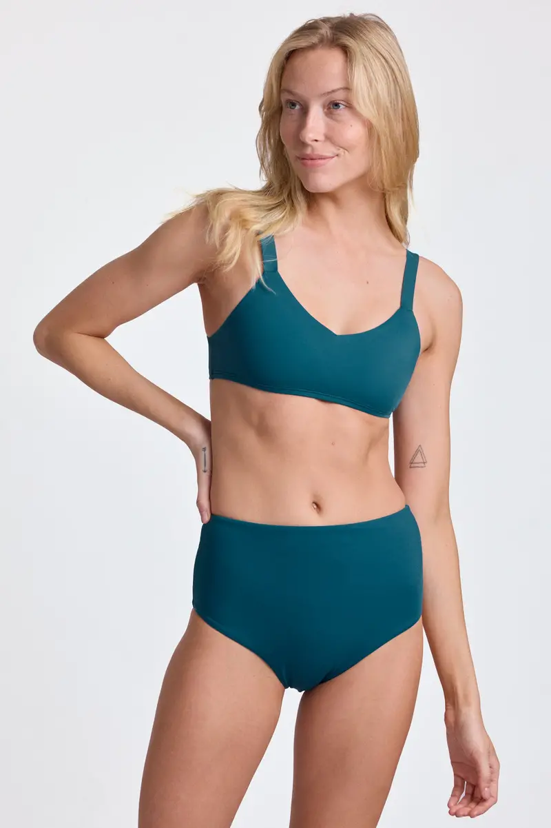 Janna Lake Blue Bikini Bottom 1