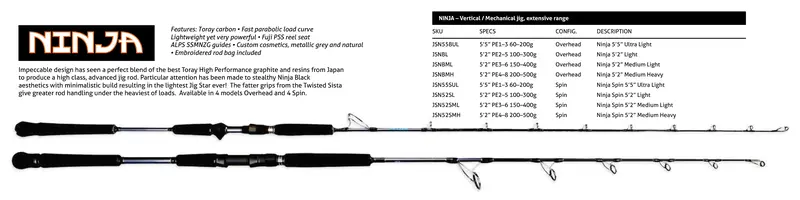 Jigstar Ninja Ultra-Sensitive Jigging Rod 1