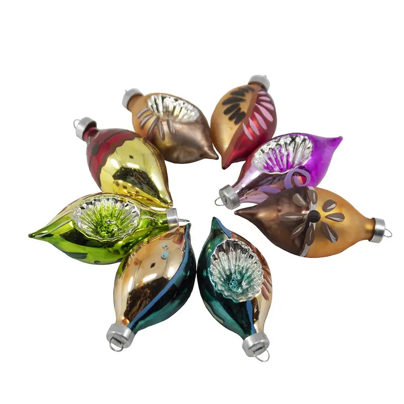 Kurt Adler 30Mm Early Years Collection Oval Glass Ornaments – Assorted Holiday Colors 1