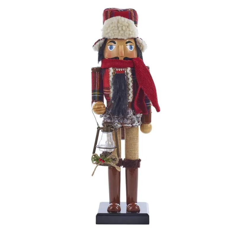 Kurt Adler Wooden Woodsman Nutcracker – 15-Inch Handcrafted Decor 1
