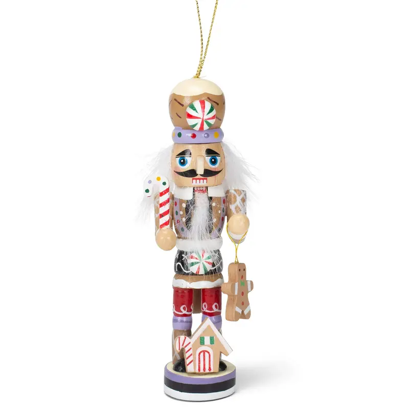 Kurt S. Adler Wooden Gingerbread Man Nutcracker Ornament, 5-Inch Holiday Decor 1